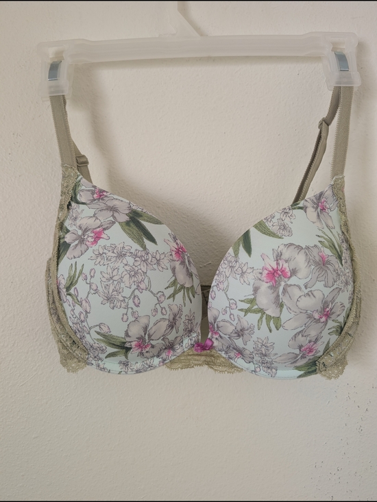Victoria's Secret Other - Victoria's Secret Dream Angels Push-Up Bra 34D, Green Pink Floral